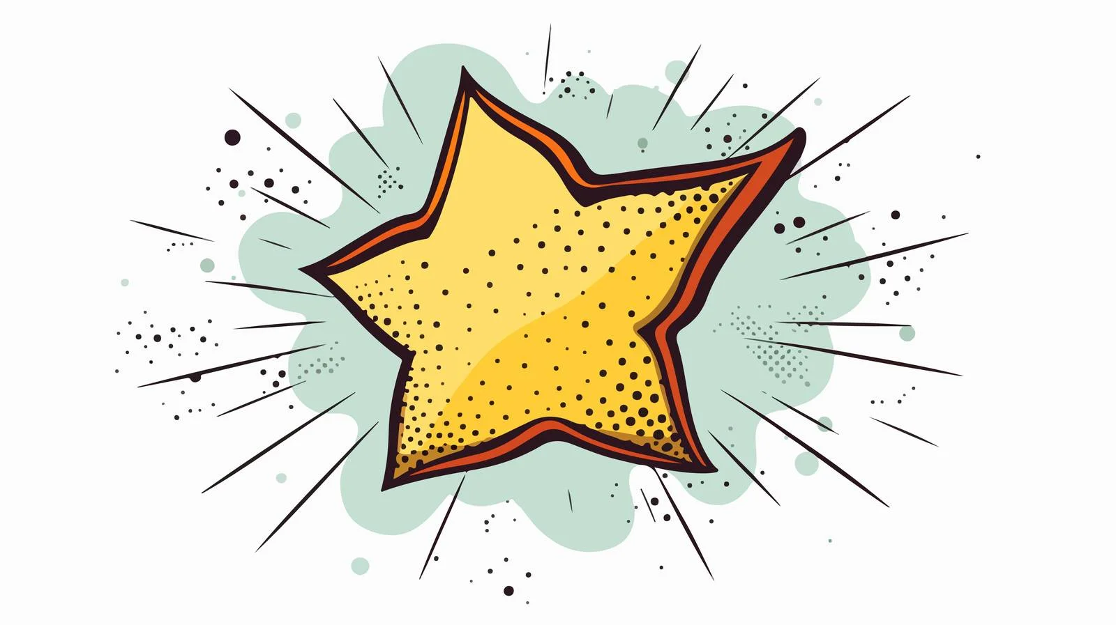 Creative Shooting Star with Thought Bubble — free download from Dotvec