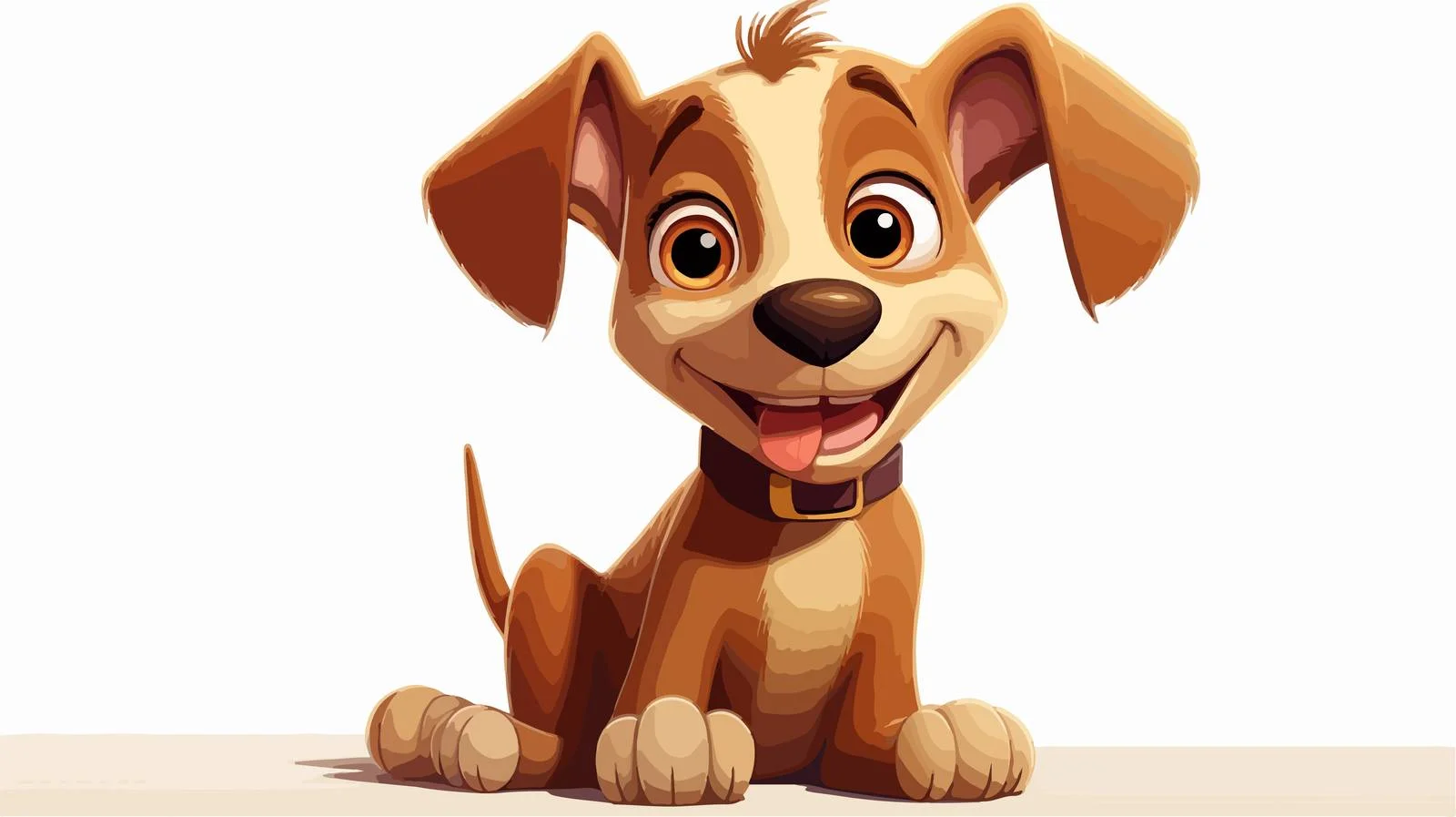 Playful Dog Cartoon Illustration — free download from Dotvec