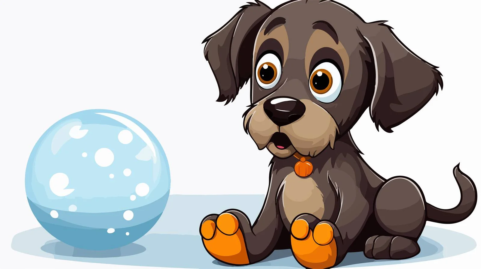 Cute Dog with Thought Bubble Vector — free download from Dotvec