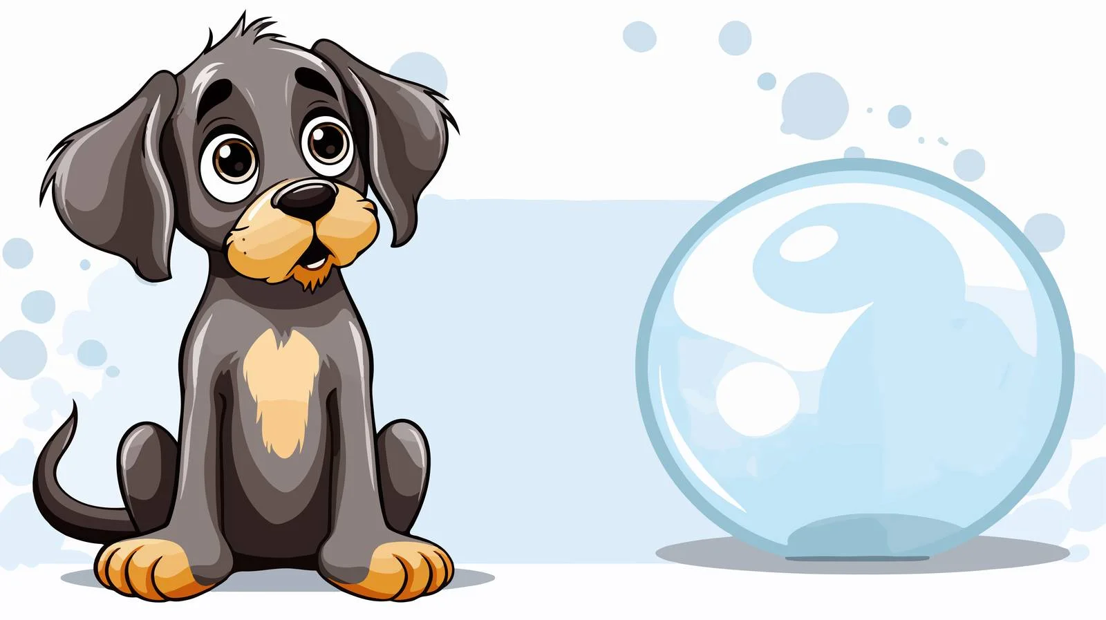 Contemplative Dog Vector Illustration — free download from Dotvec
