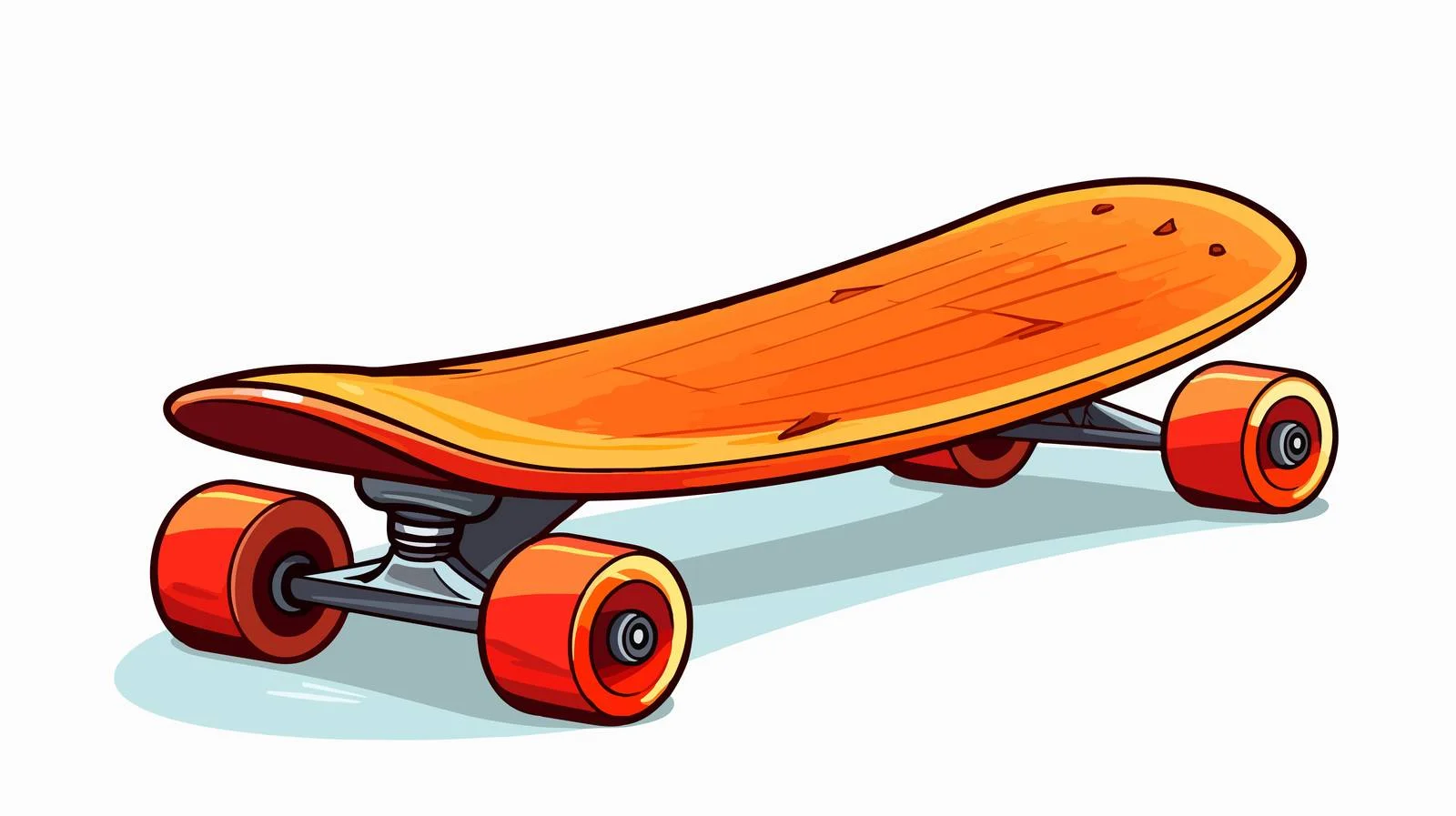 Cartoon Skateboard Vector Illustration — free download from Dotvec