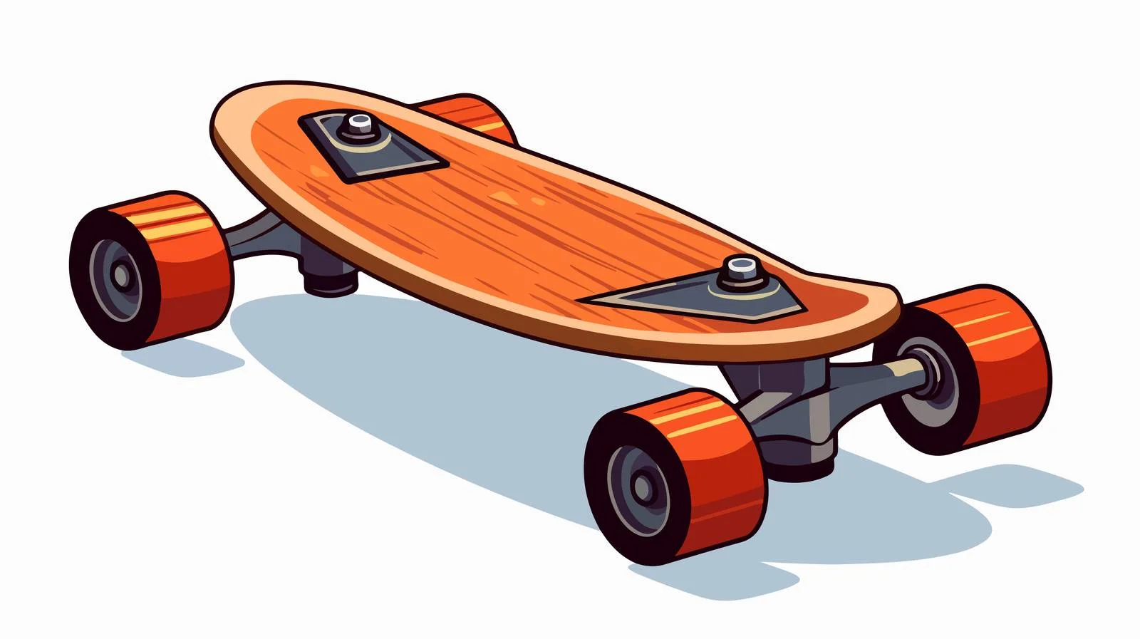 Cartoon Skateboard Vector Illustration — free download from Dotvec