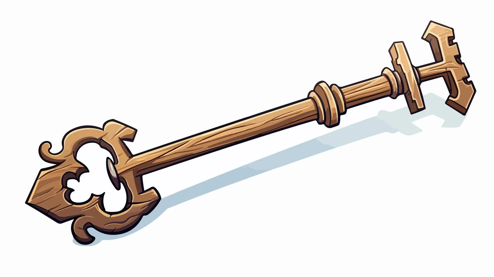 Cartoon Skeleton Key Illustration — free download from Dotvec