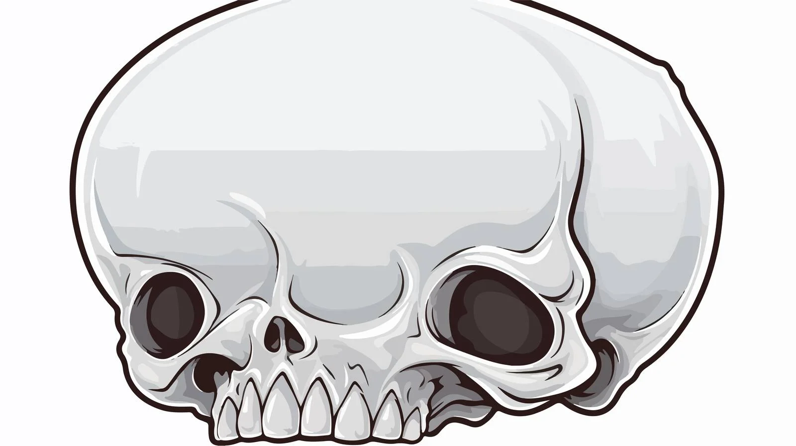 Cartoon Skull Mask Speech Bubble Vector — free download from Dotvec