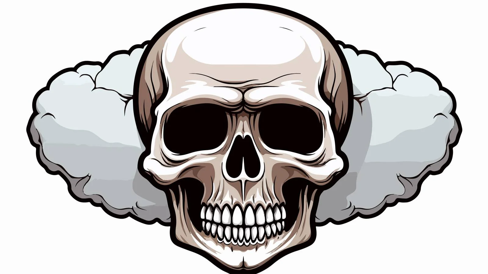 Skull Mask Speech Bubble Vector Illustration — free download from Dotvec