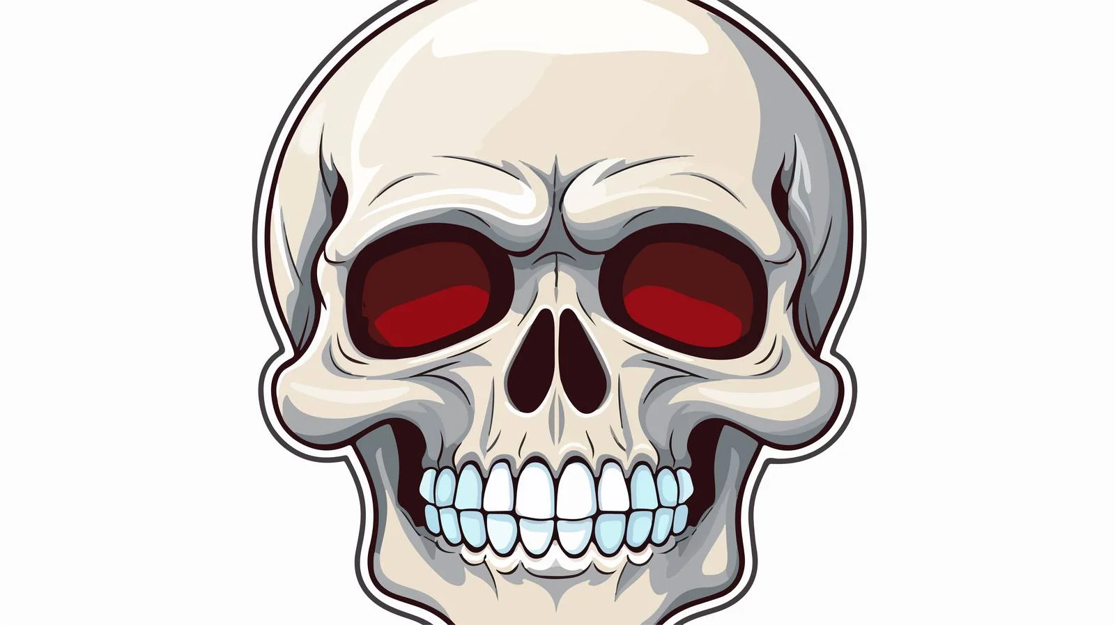 Cartoon Skull Mask Speech Bubble Vector — free download from Dotvec