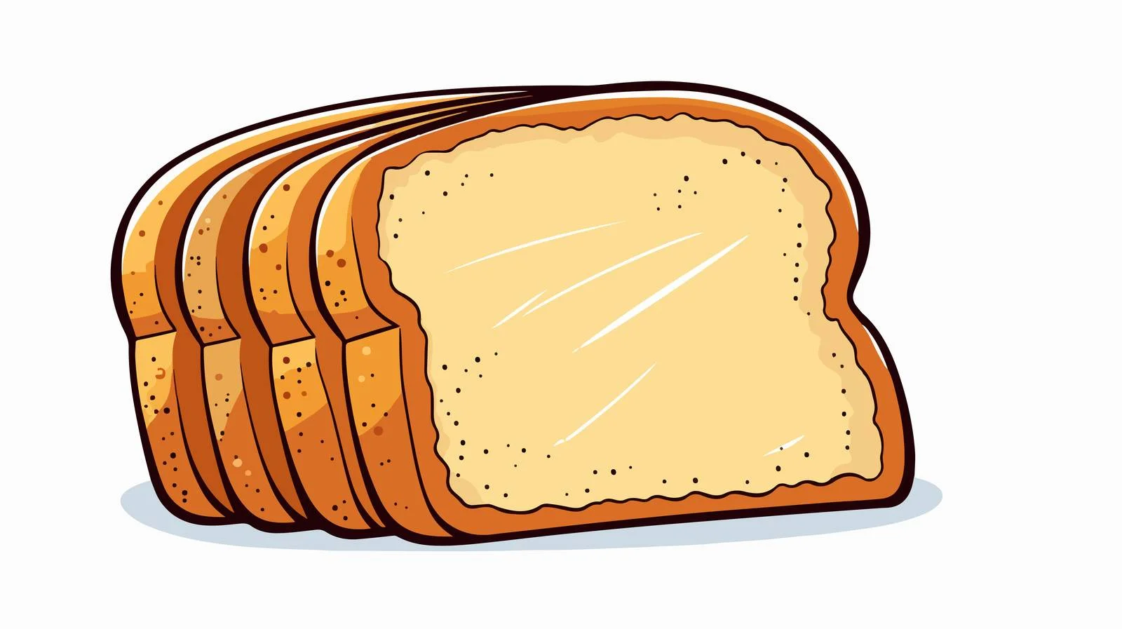 Talking Bread Cartoon — free download from Dotvec