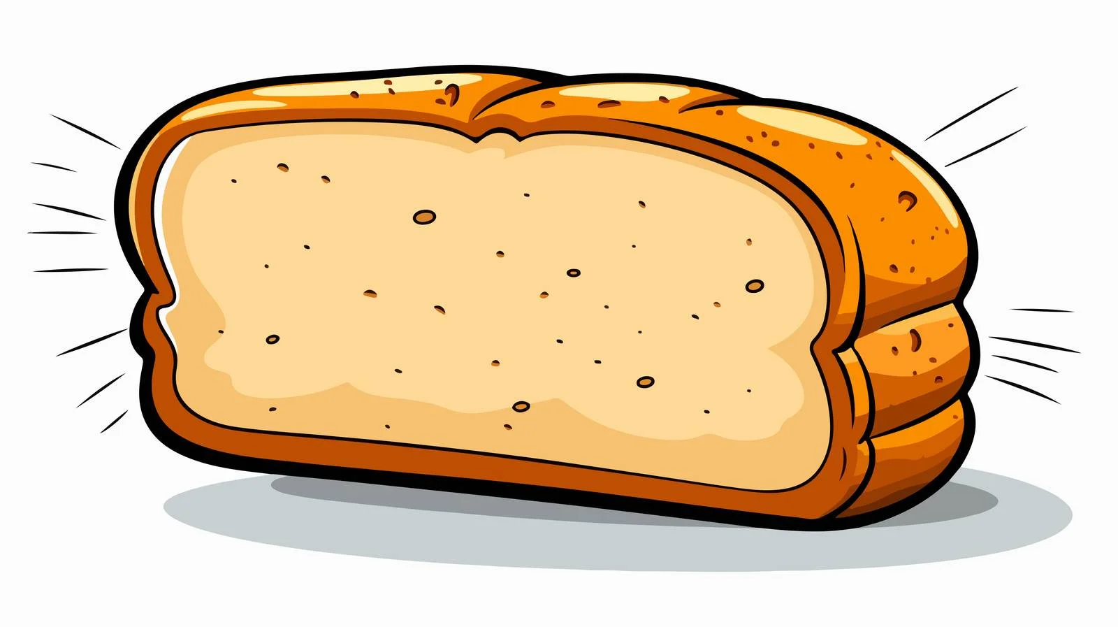 Bread with Speech Bubble Cartoon — free download from Dotvec