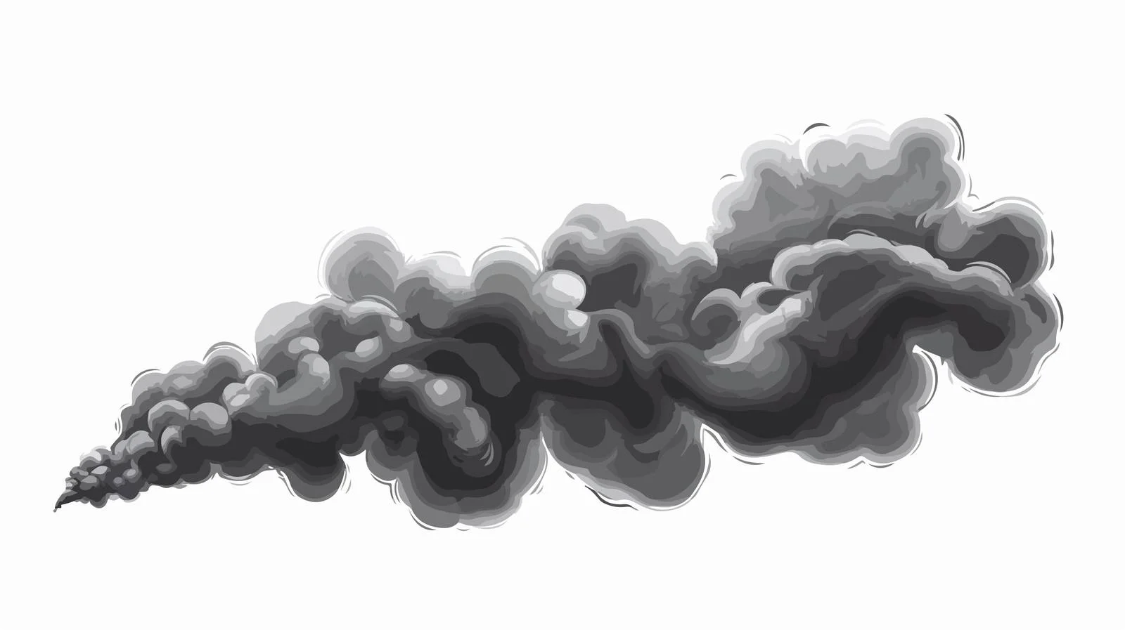 Cartoon Smoke Vector Illustration — free download from Dotvec
