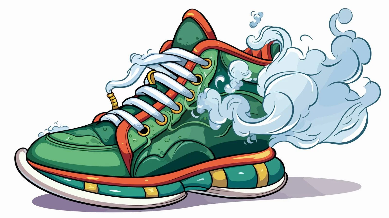 Whimsical Elf Shoe Cartoon Vector Illustration — free download from Dotvec