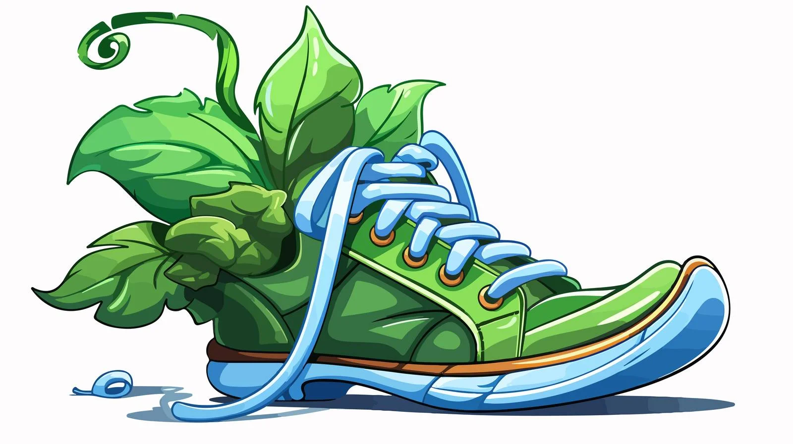 Whimsical Elf Shoe Smoking Cartoon Vector — free download from Dotvec