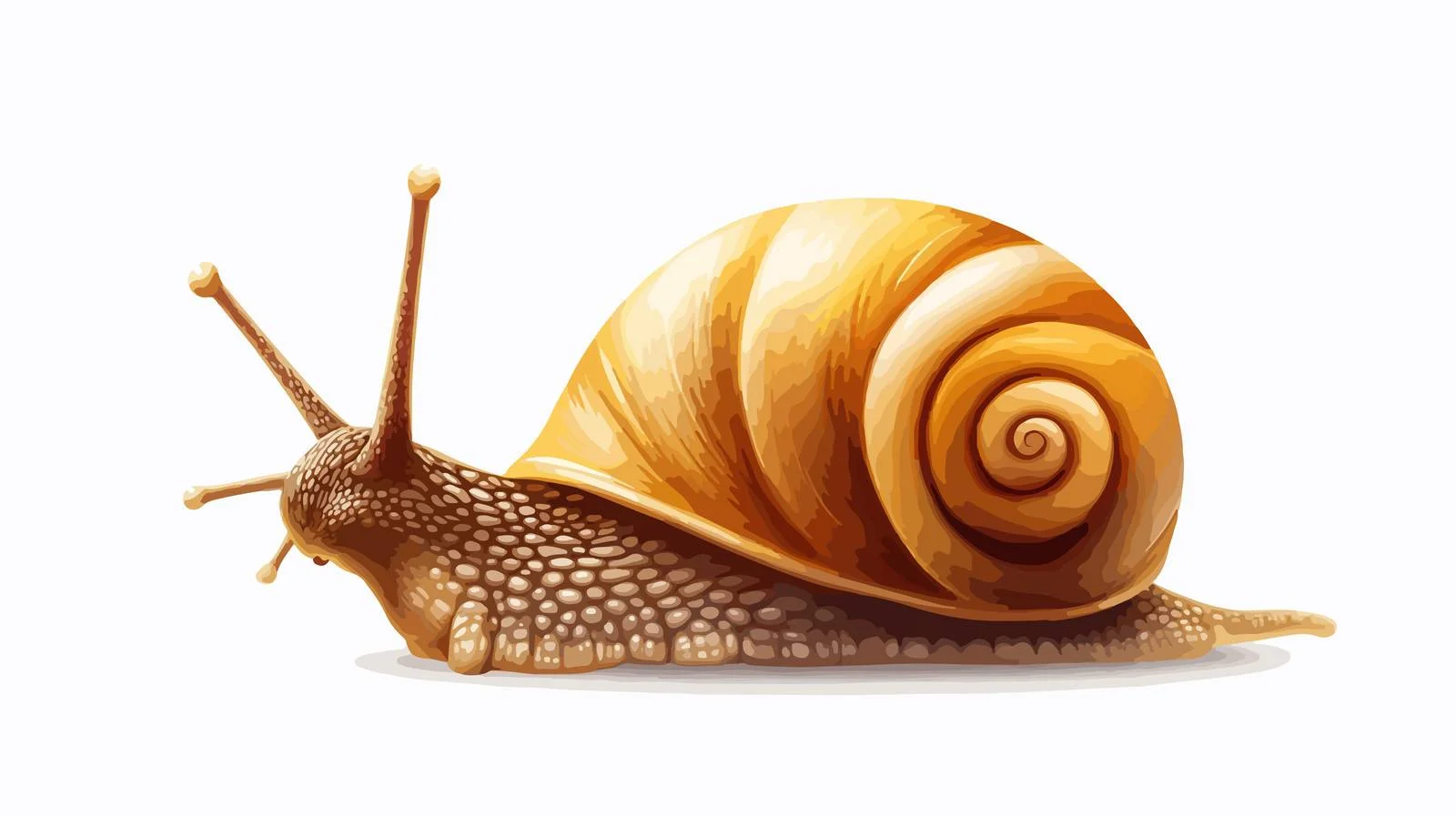 Cartoon Snail Vector Illustration — free download from Dotvec