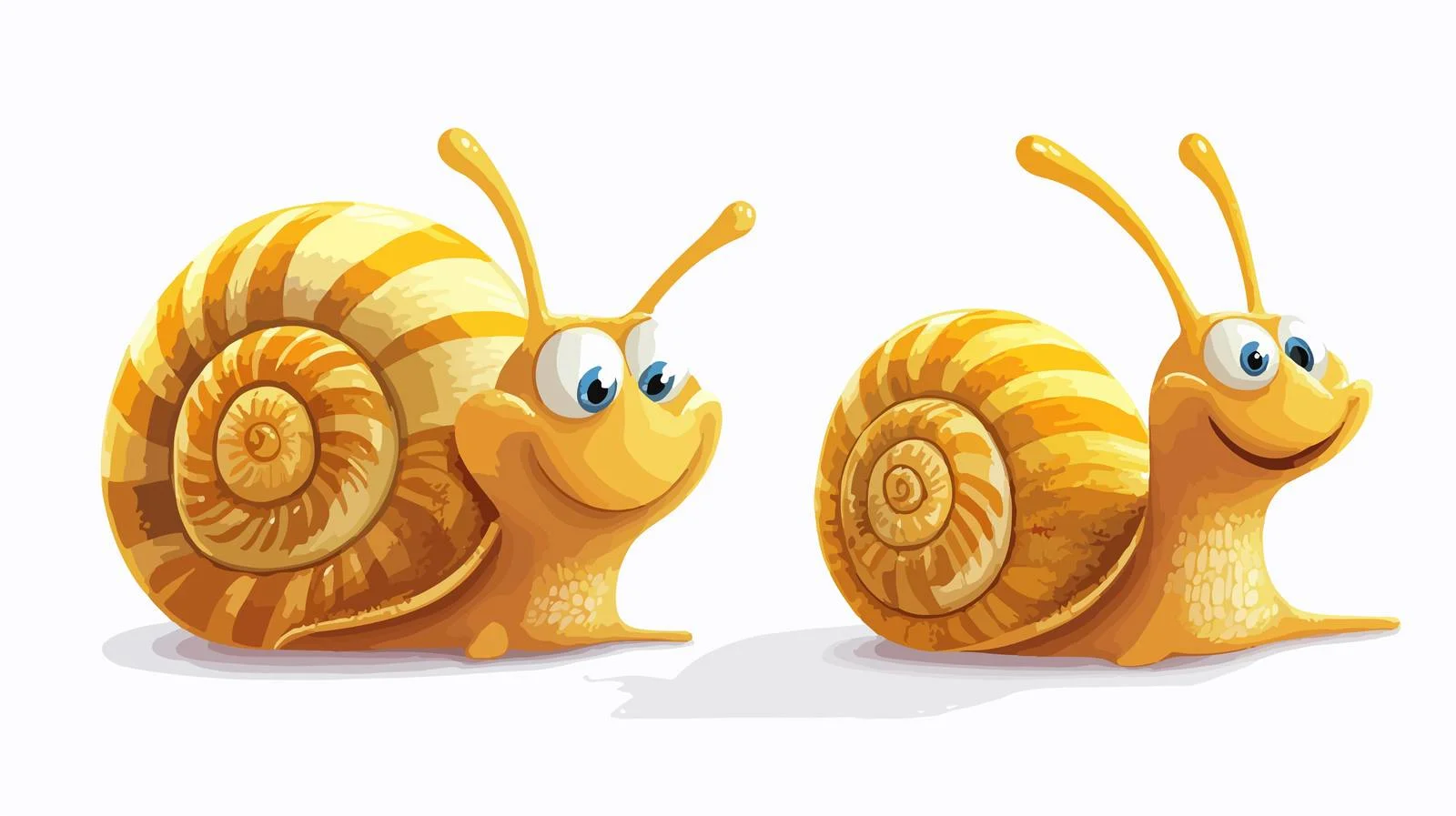 Whimsical Cartoon Snail Vector Illustration — free download from Dotvec
