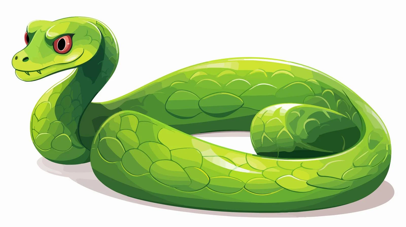Cartoon Snake Vector Illustration — free download from Dotvec