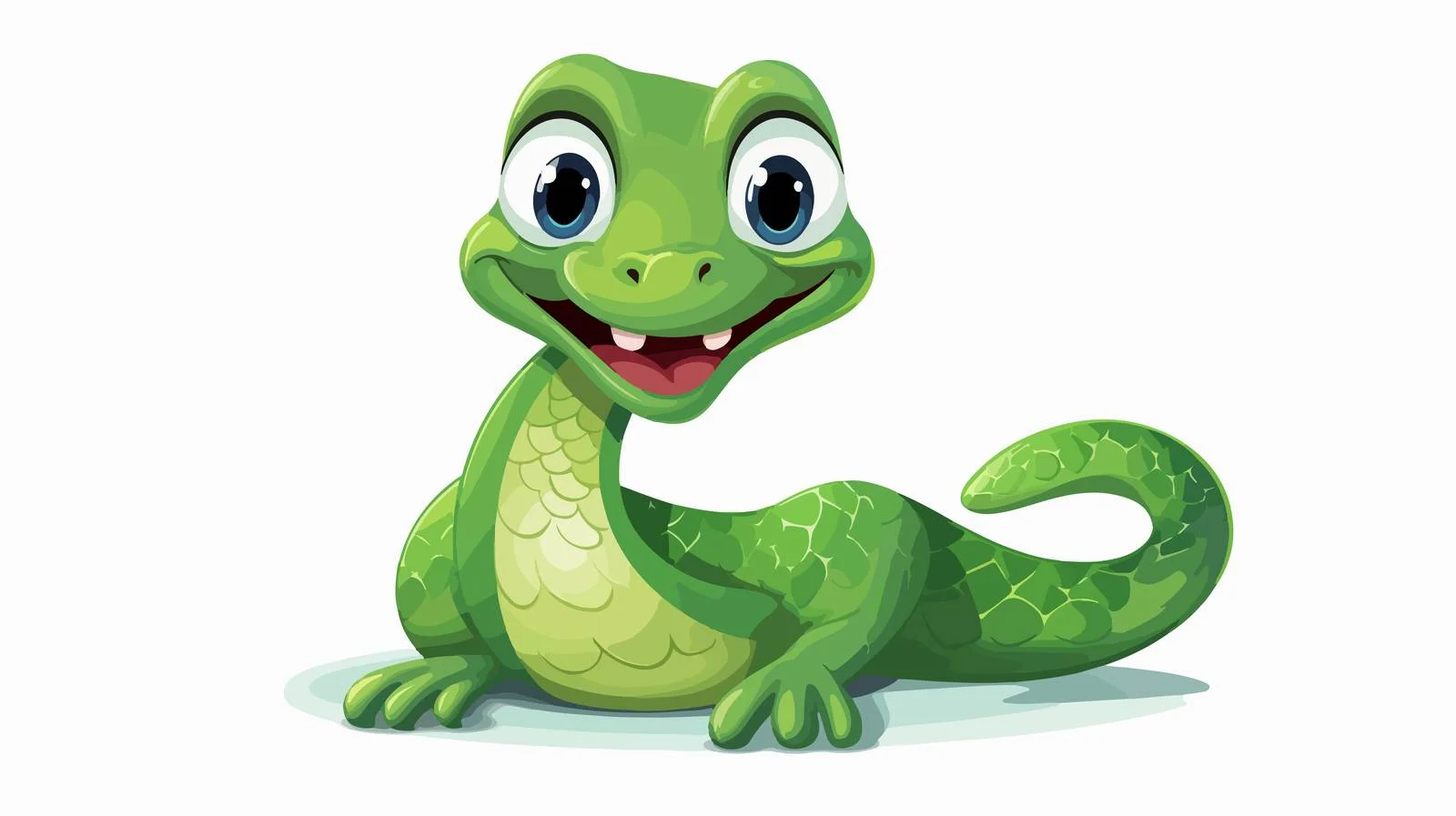 Cartoon Snake Vector Illustration — free download from Dotvec