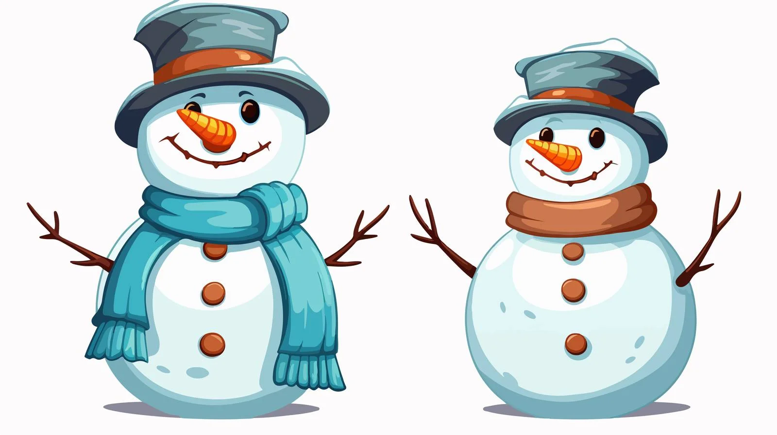 Winter Cartoon Snowman Illustration — free download from Dotvec