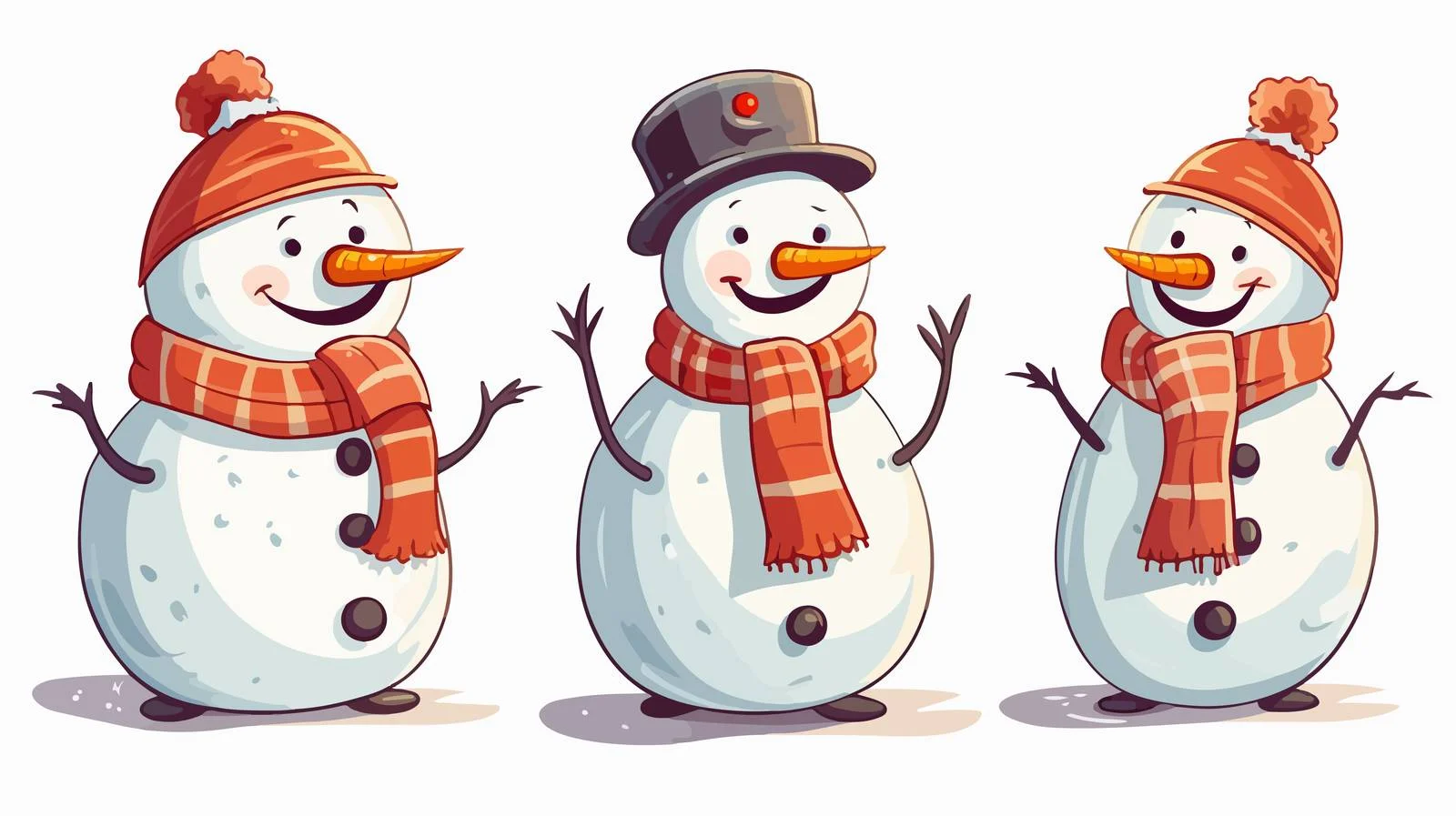 Playful Snowman Stock Image — free download from Dotvec