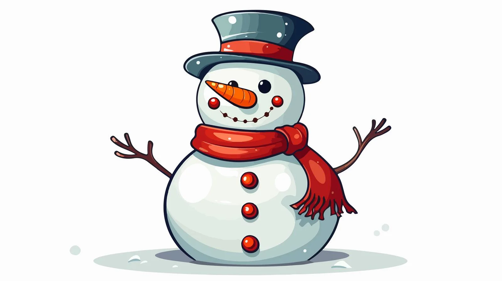 Cartoon Snowman Stock Illustration — free download from Dotvec