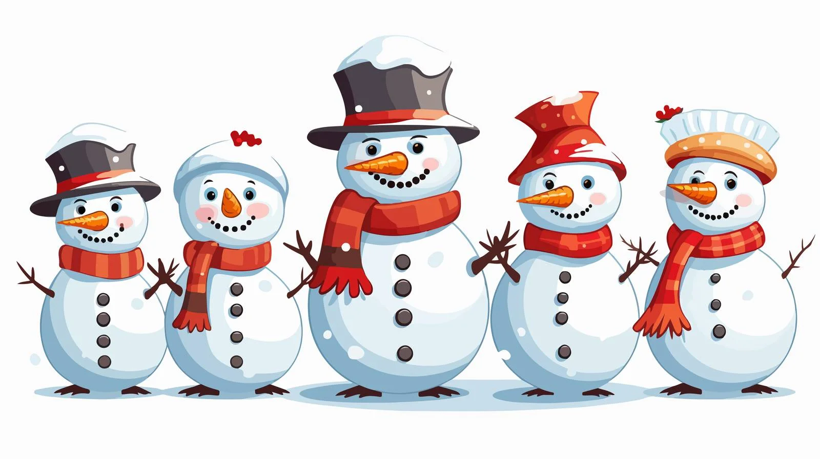 Cartoon Snowman Vector Illustration — free download from Dotvec