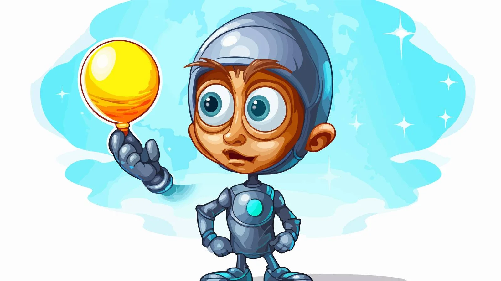 Extraterrestrial with Thought Bubble Illustration — free download from Dotvec