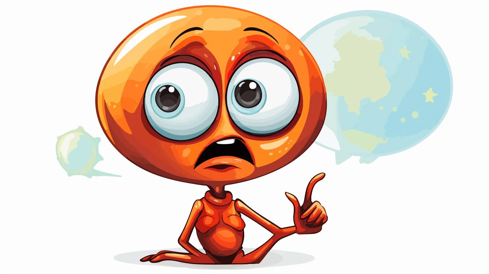Extraterrestrial with Thought Bubble — free download from Dotvec