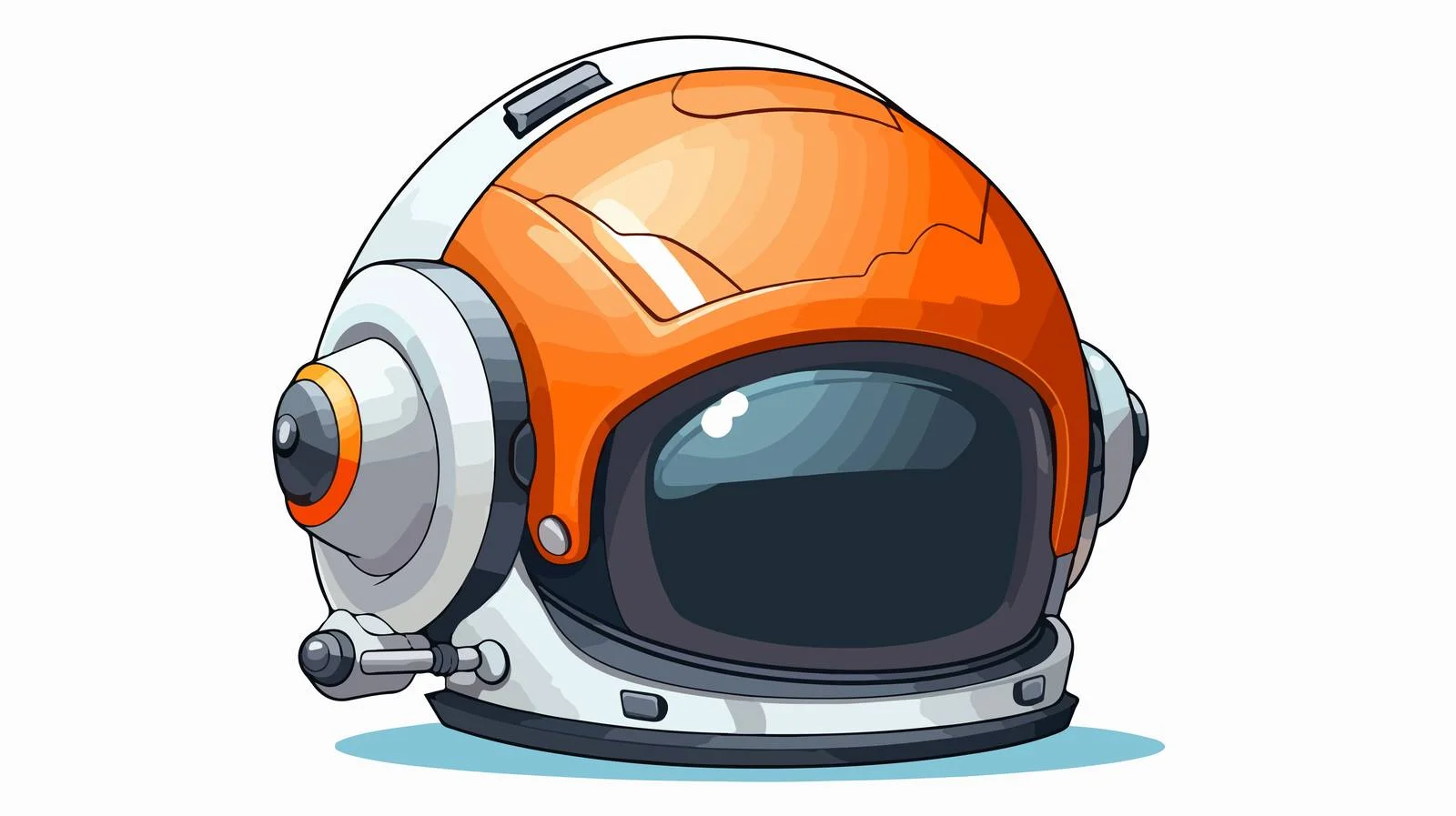 Cartoon Space Helmet Vector Illustration — free download from Dotvec