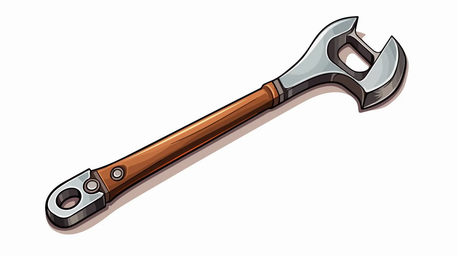 Cartoon Spanner Illustration — free download from Dotvec