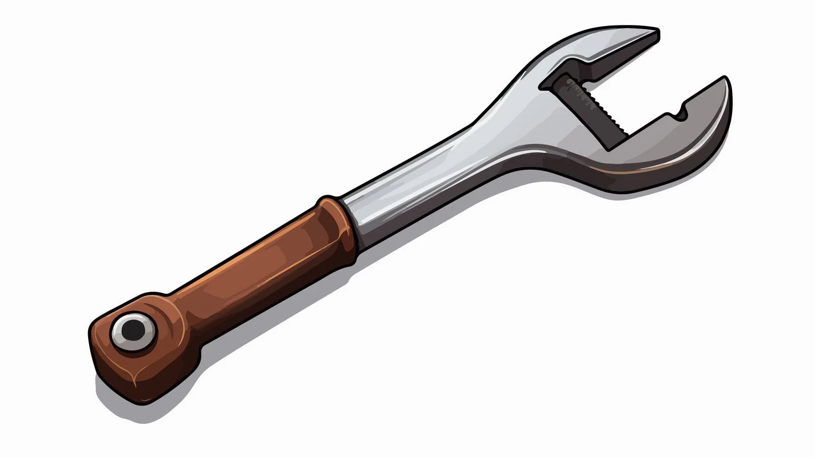 Cartoon Spanner Vector Illustration — free download from Dotvec