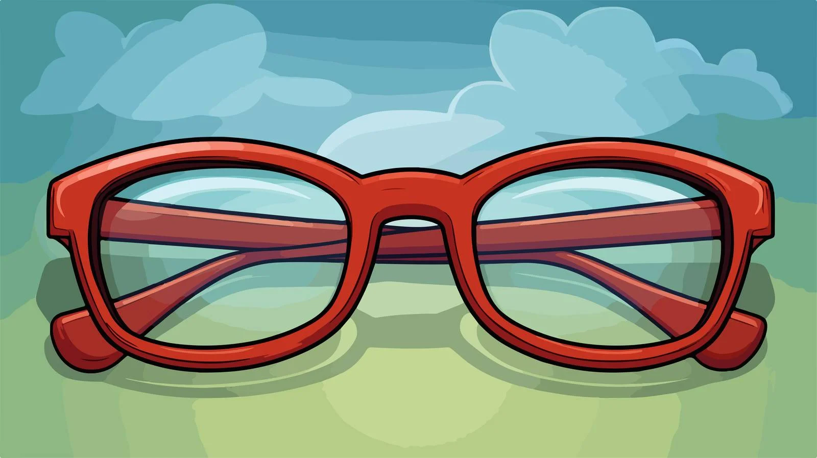 Cartoon Spectacles Illustration — free download from Dotvec
