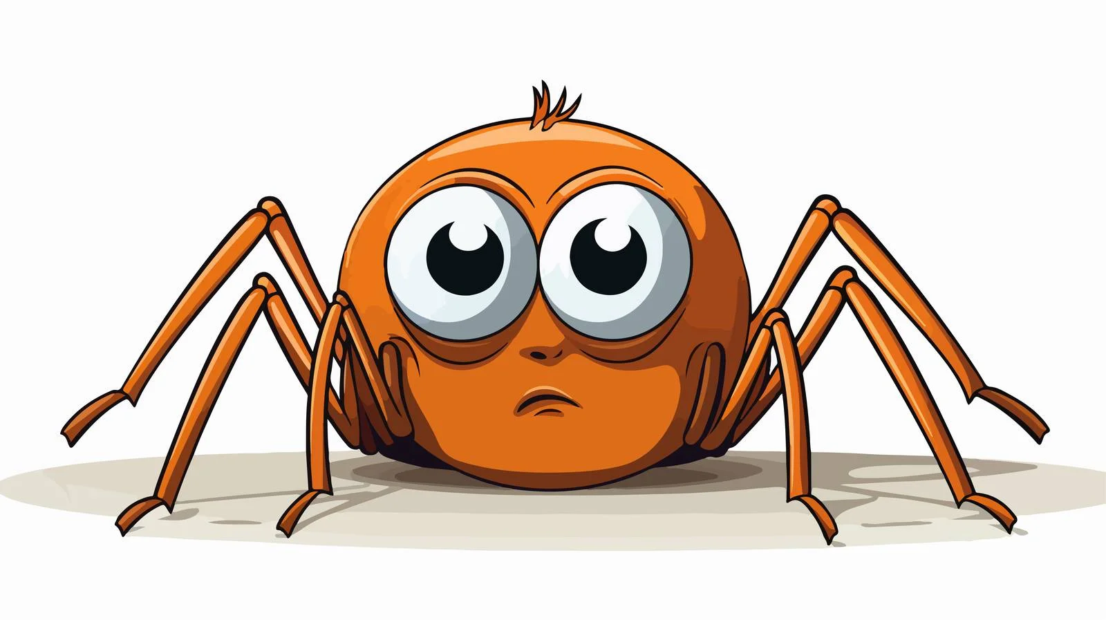 Curious Spider with Thought Bubble — free download from Dotvec