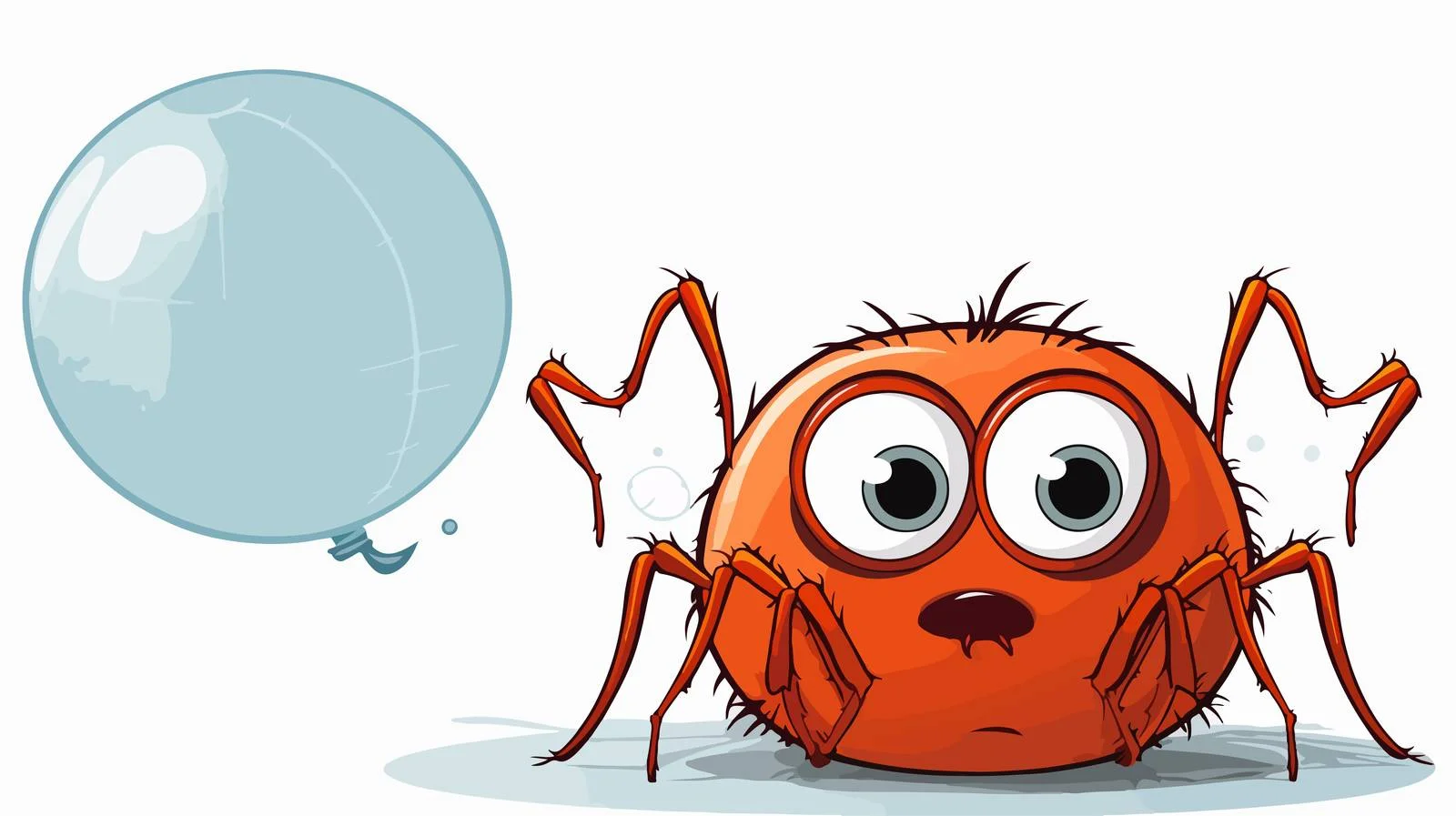 Cute Spider with Thought Bubble Vector — free download from Dotvec