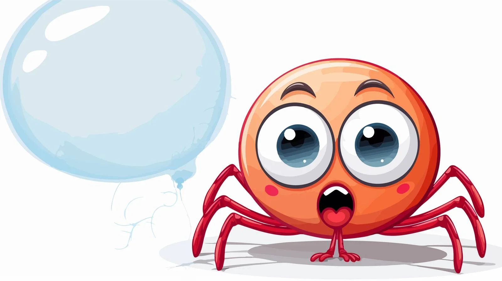 Cartoon Spider with Thought Bubble — free download from Dotvec