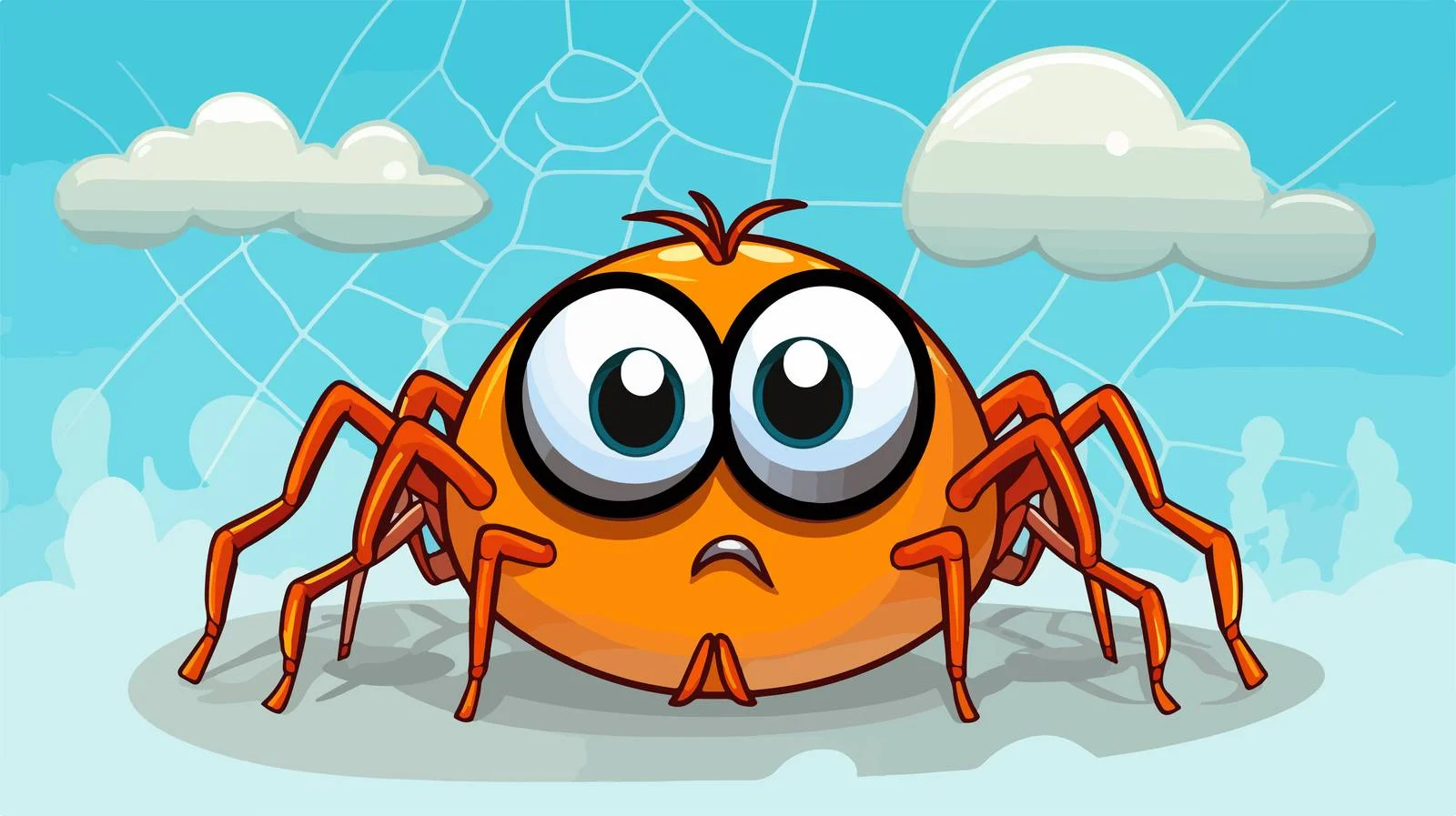 Comic Spider with Thought Bubble — free download from Dotvec