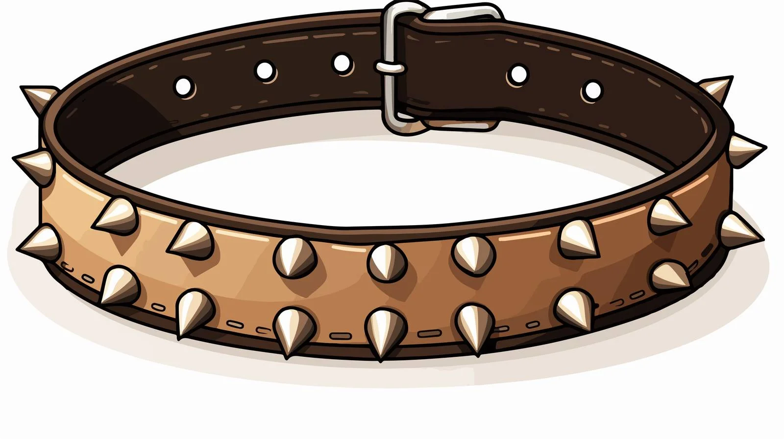 Spiked Dog Collar Vector Illustration — free download from Dotvec