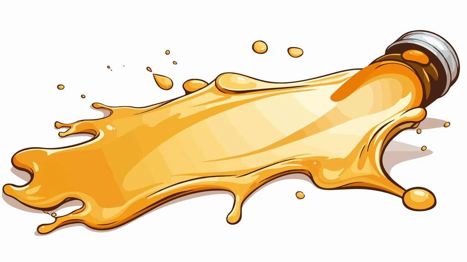 Cartoon Spilled Beer Illustration — free download from Dotvec