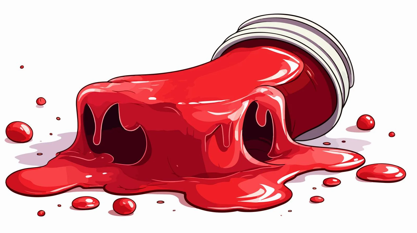 Colorful Spilled Jam Illustration — free download from Dotvec