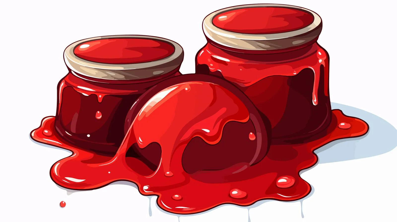 Colorful Jam Spill Illustration — free download from Dotvec
