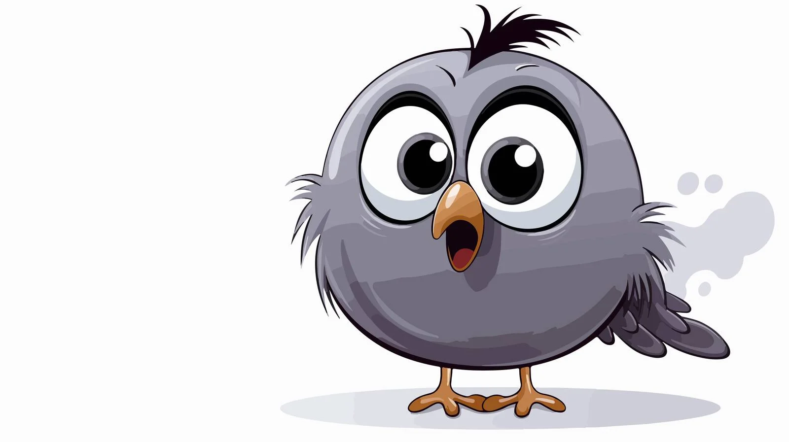 Spooky Bird Speech Bubble Vector Illustration — free download from Dotvec