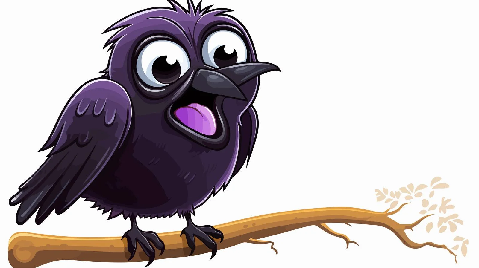 Spooky Bird Speech Bubble Vector Illustration — free download from Dotvec
