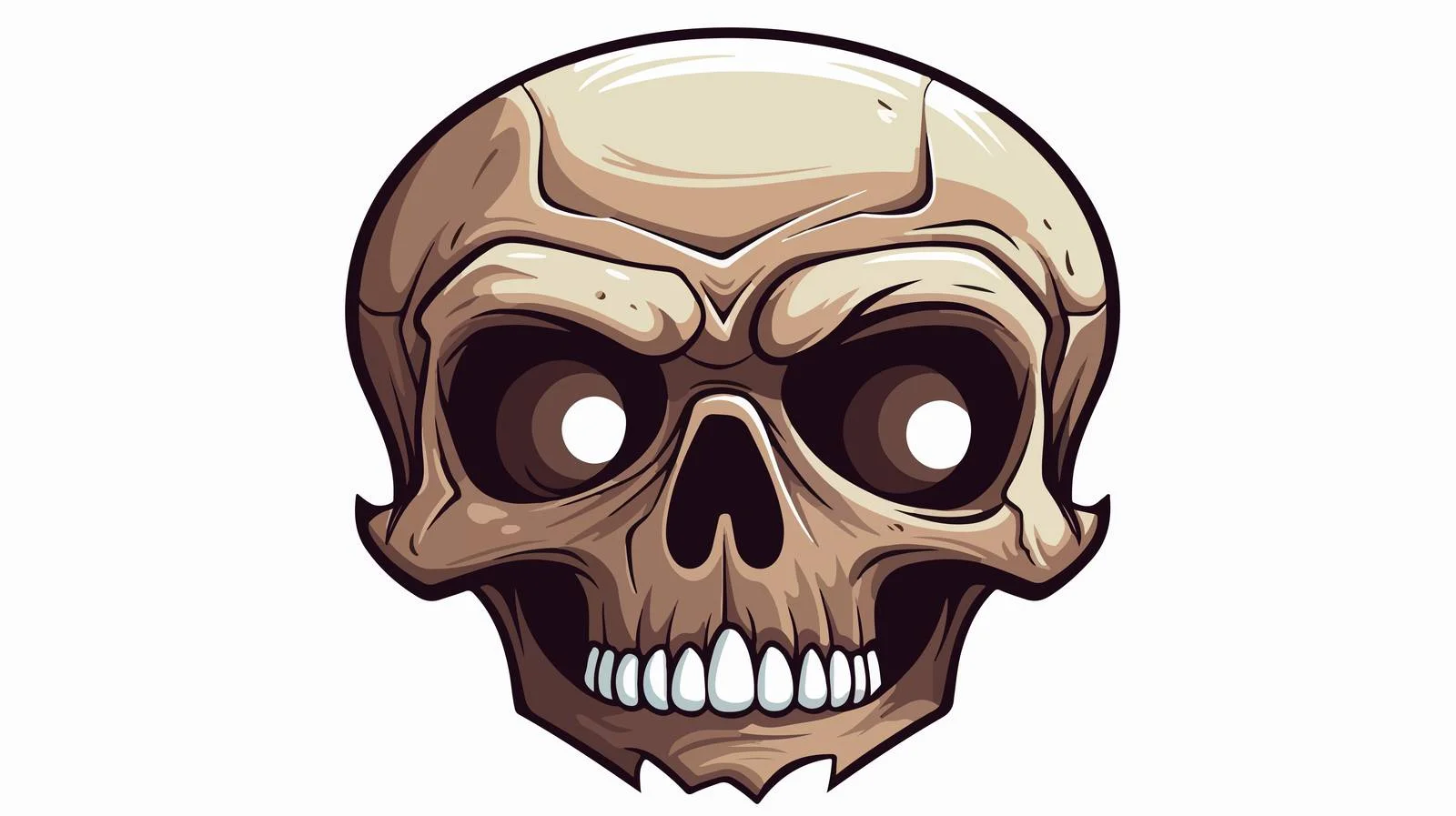 Spooky Skull Stock Illustration — free download from Dotvec