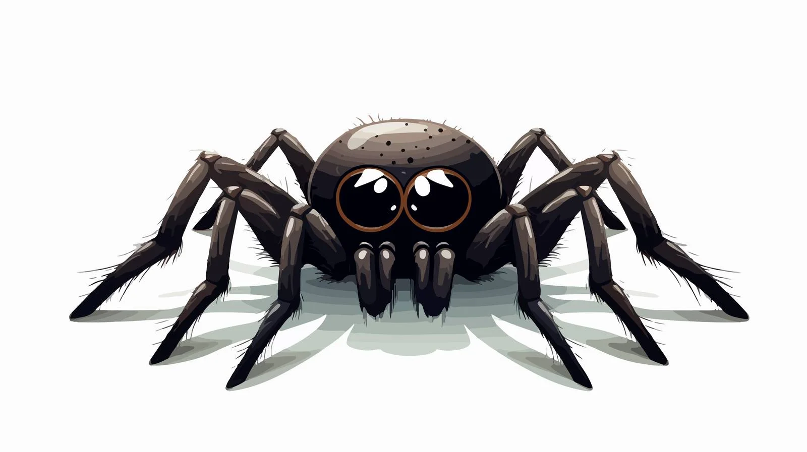 Cartoon Spooky Spider Vector Illustration — free download from Dotvec
