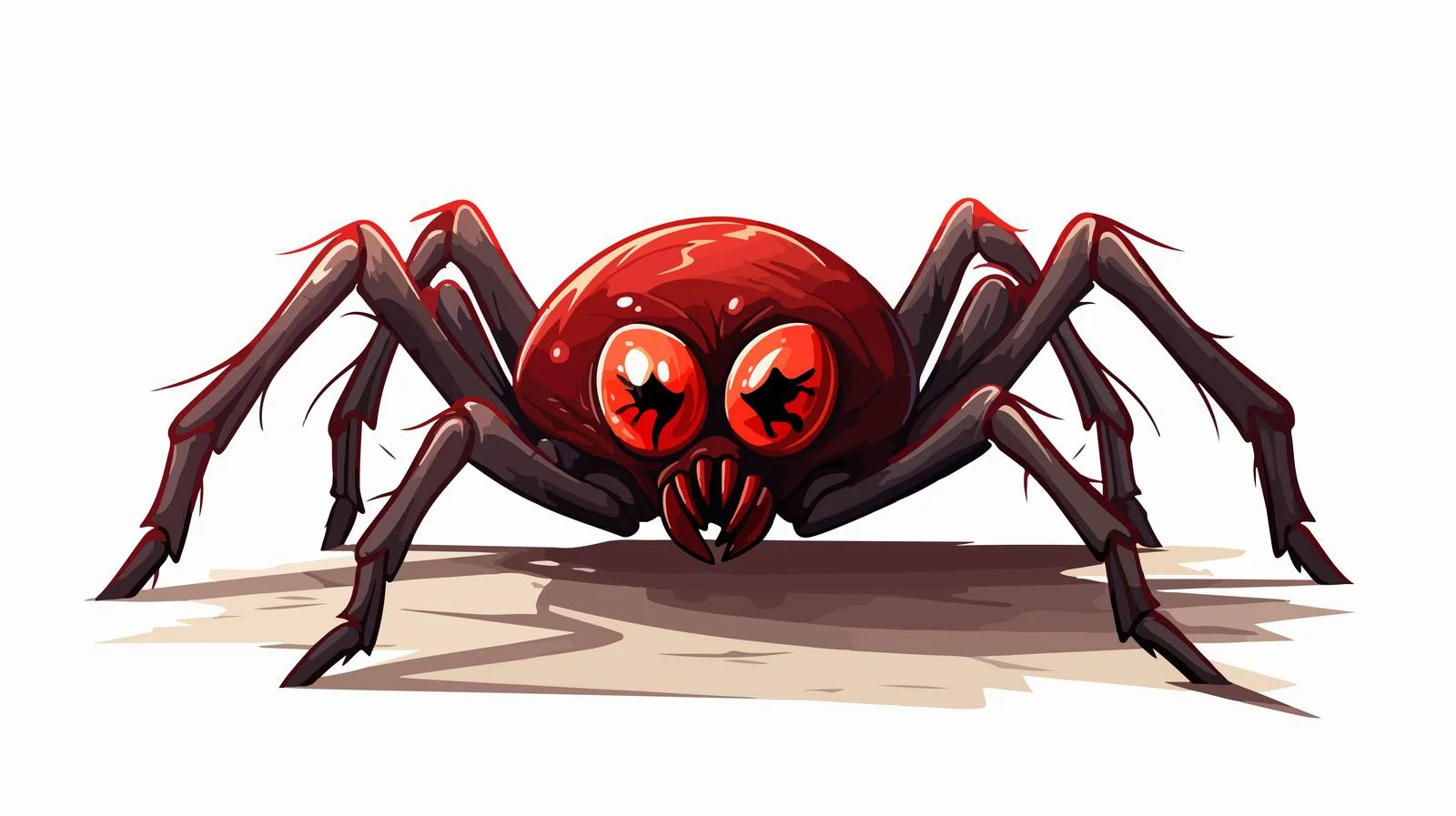 Cartoon Spooky Spider Vector Illustration — free download from Dotvec