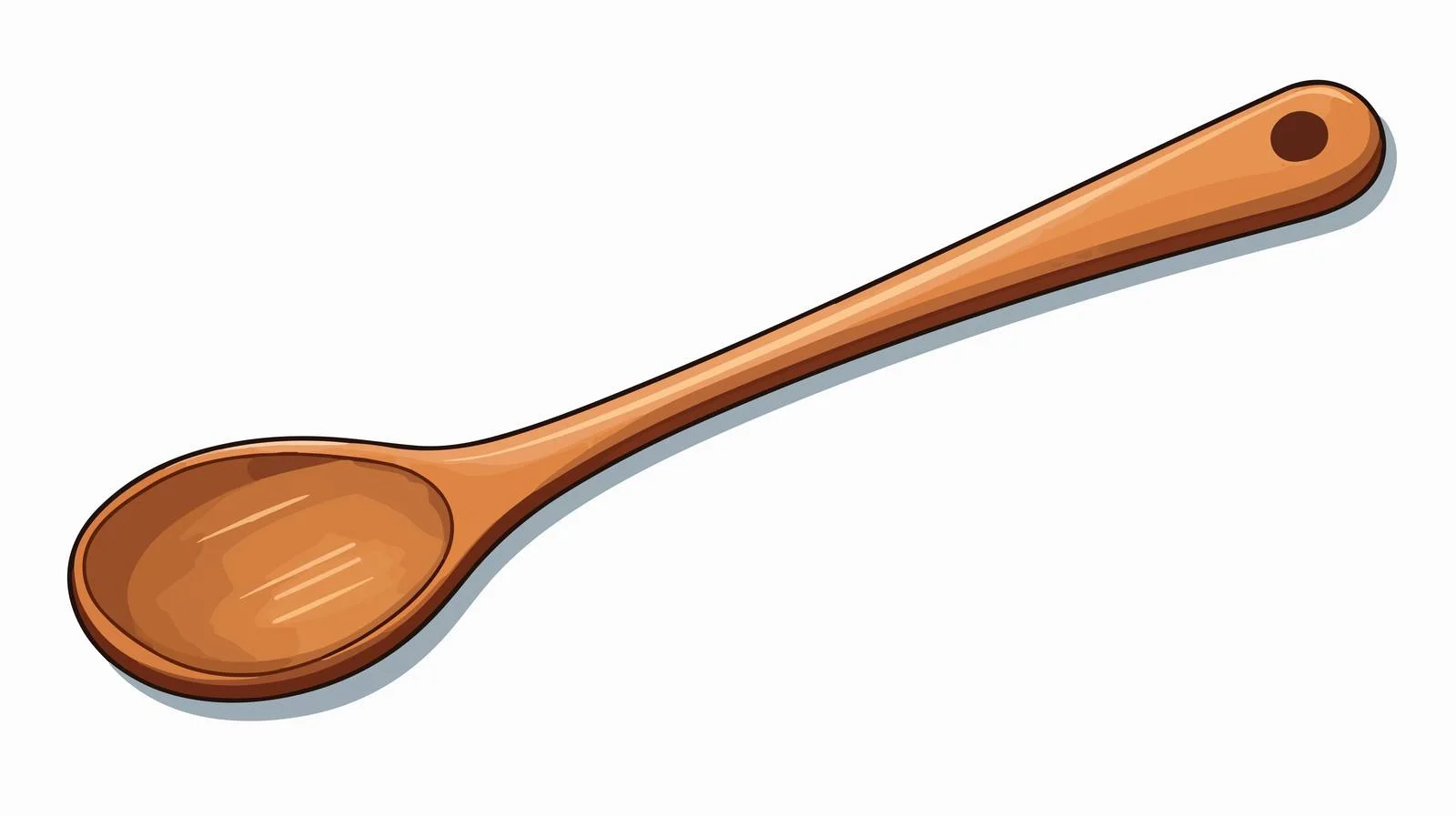 Cartoon Spoon Vector Illustration — free download from Dotvec