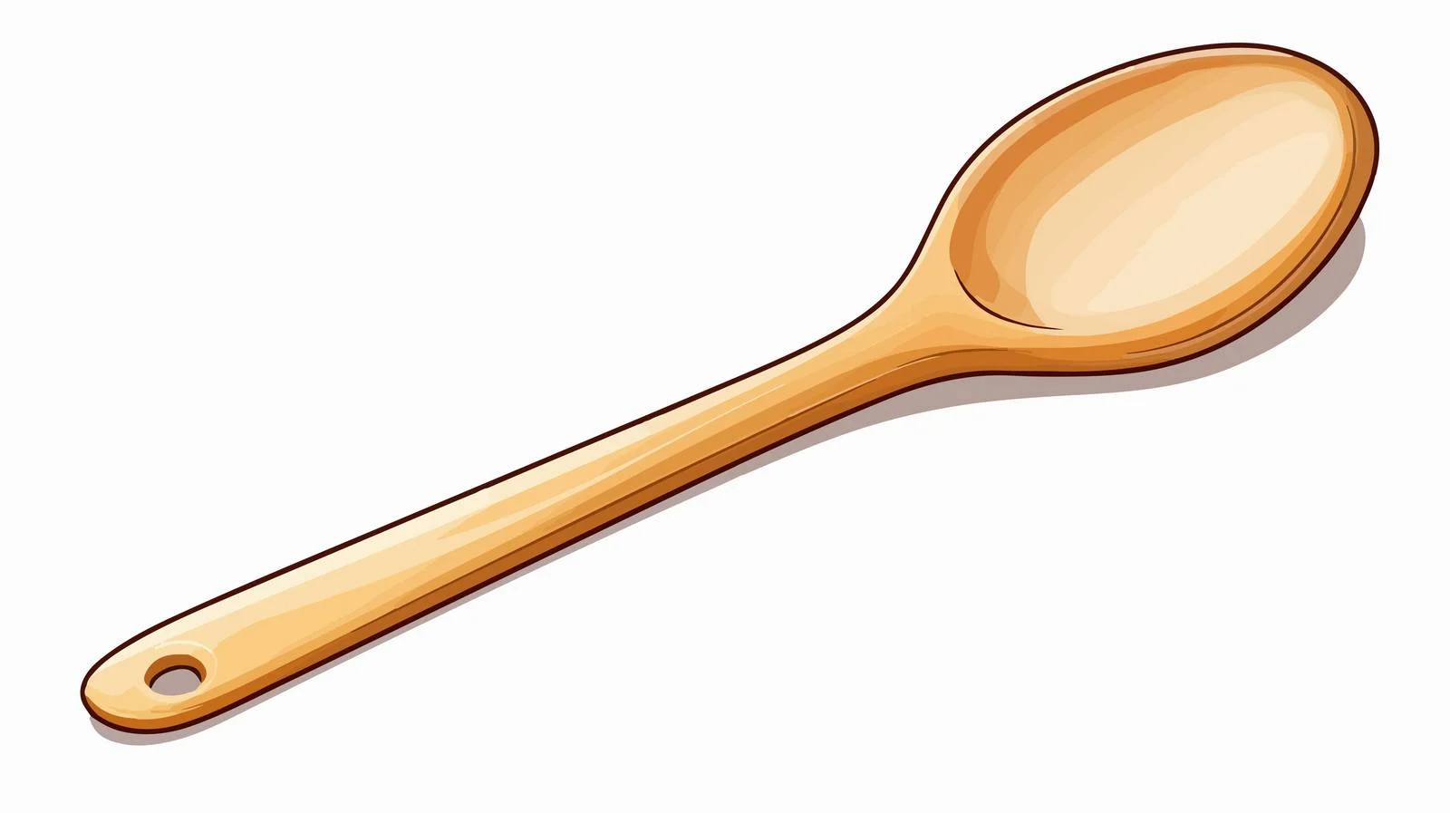 Cartoon Spoon Vector Illustration — free download from Dotvec