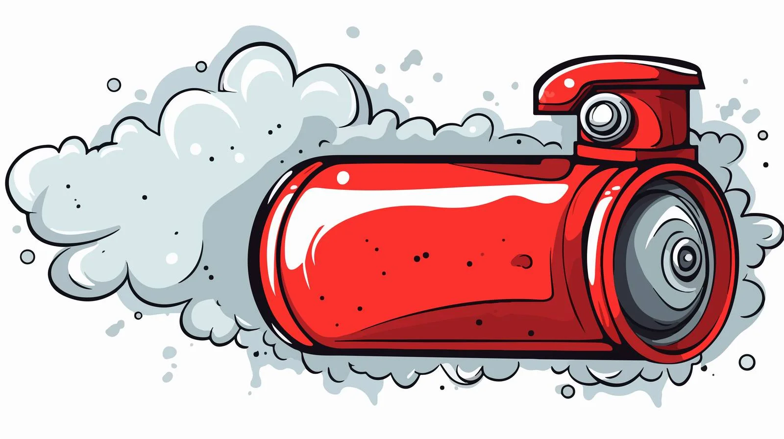 Spray Can with Thought Bubble Vector — free download from Dotvec