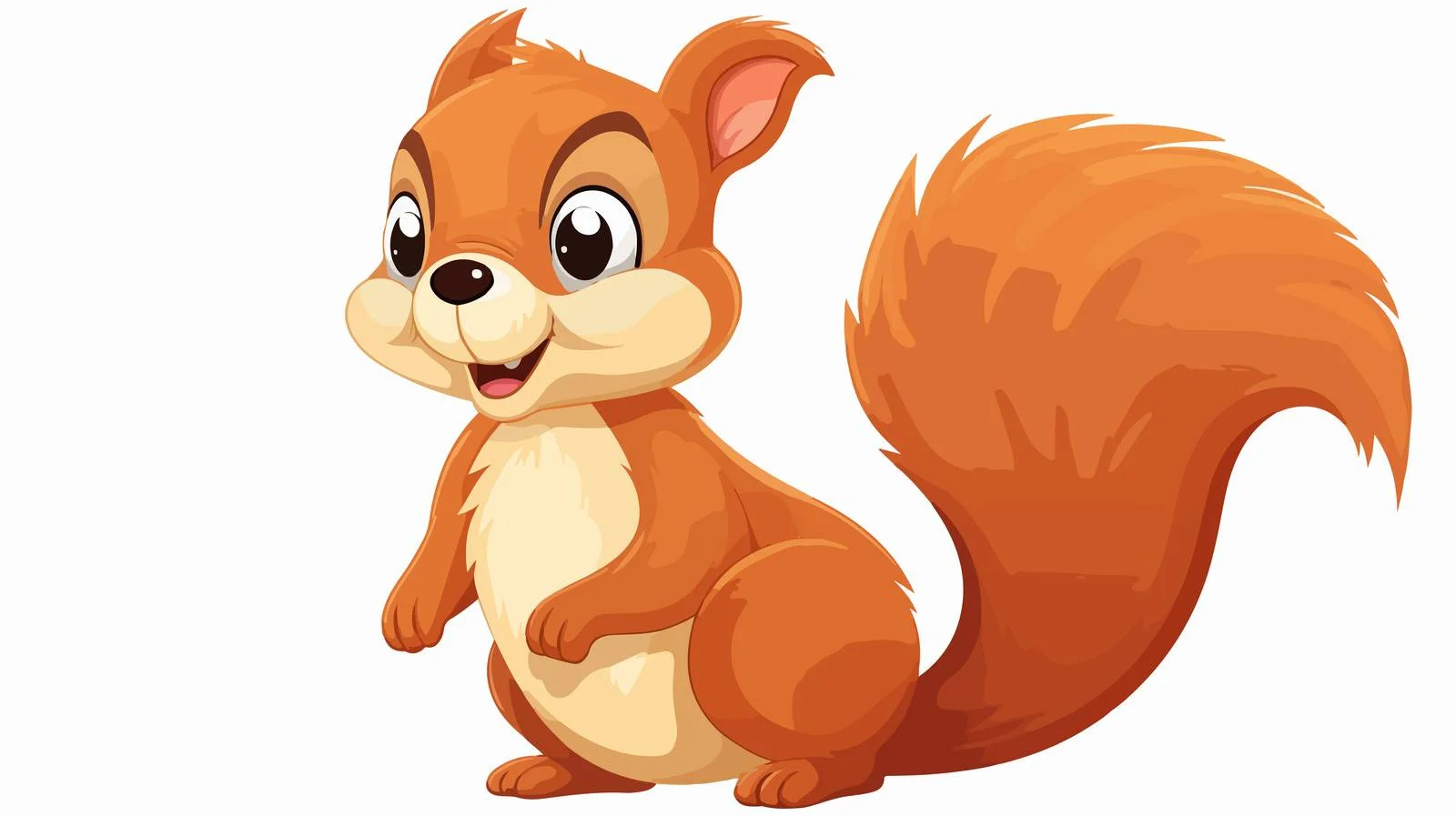 Playful Cartoon Squirrel Illustration — free download from Dotvec