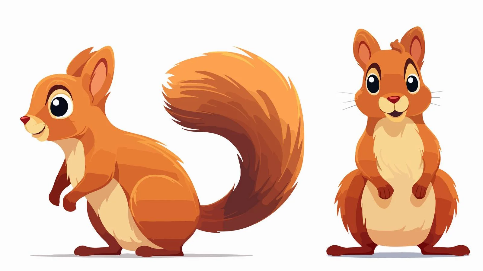 Cartoon Squirrel Illustration — free download from Dotvec