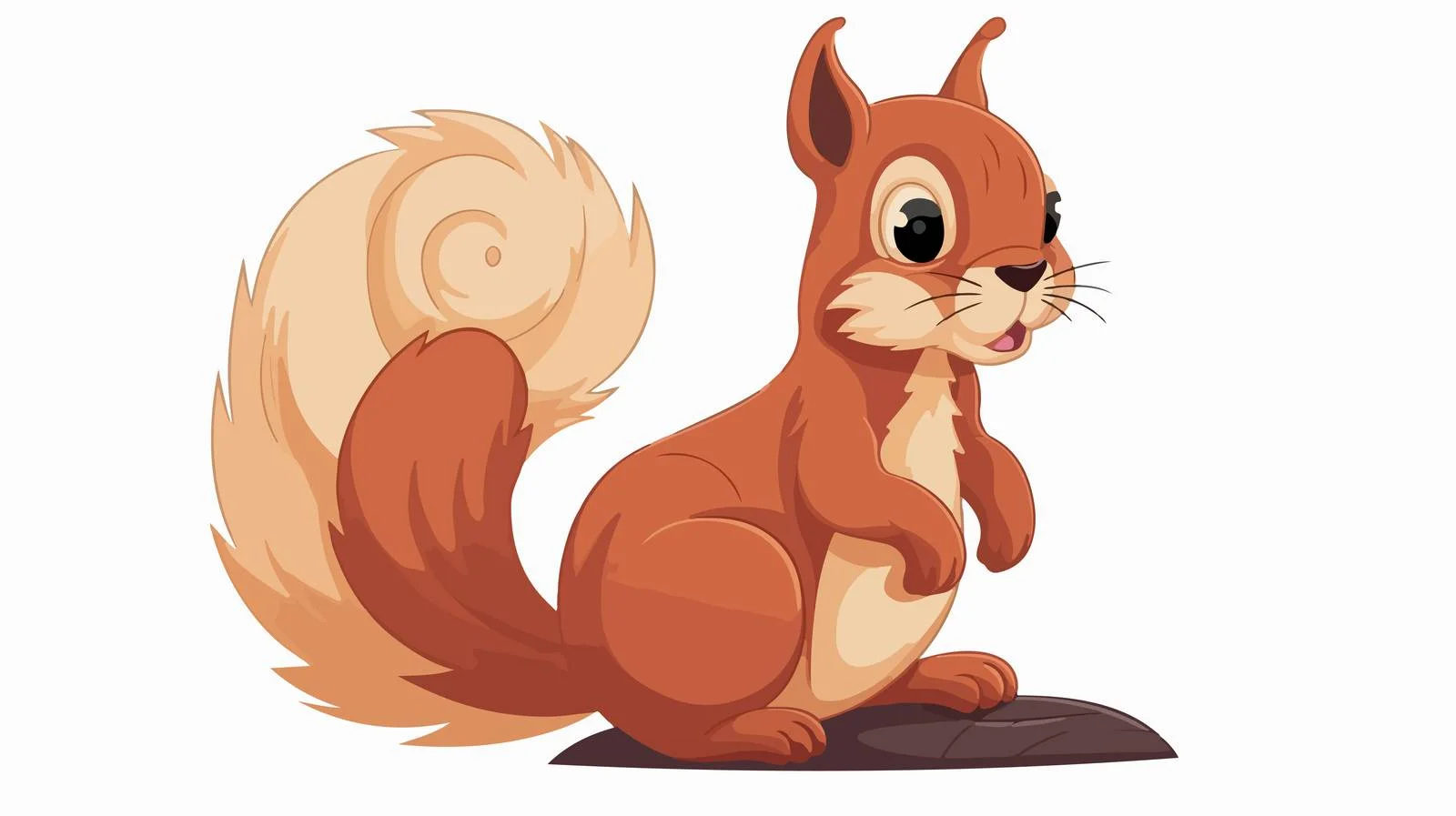 Whimsical Squirrel Stock Vector Illustration — free download from Dotvec