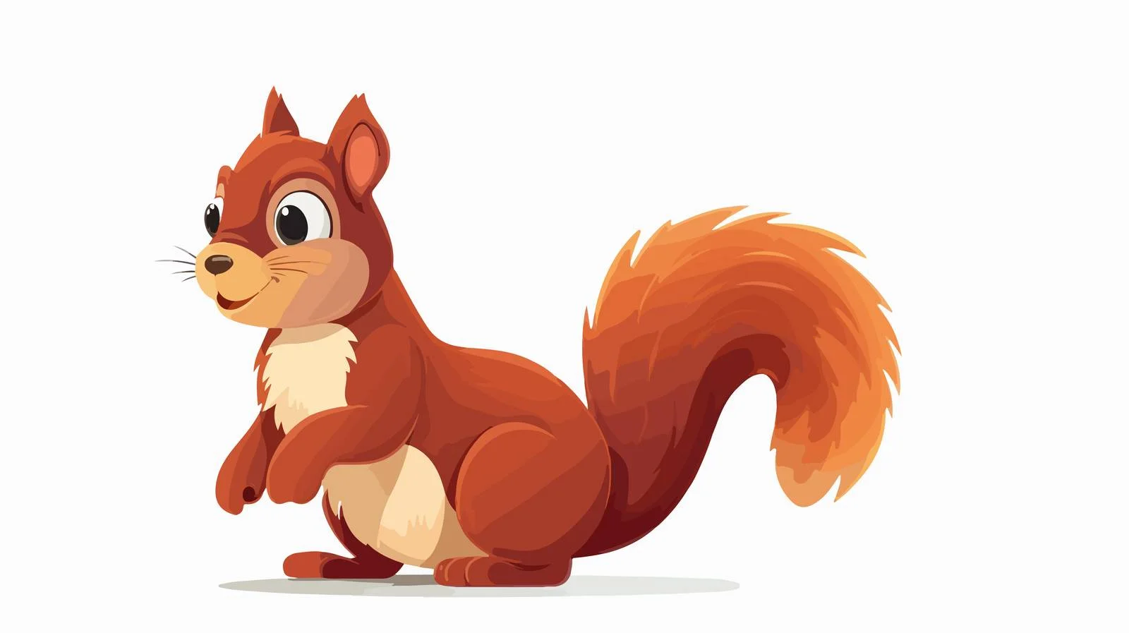 Cheerful Cartoon Squirrel Illustration — free download from Dotvec