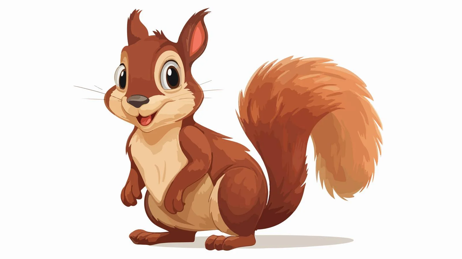 Whimsical Squirrel Vector Illustration — free download from Dotvec